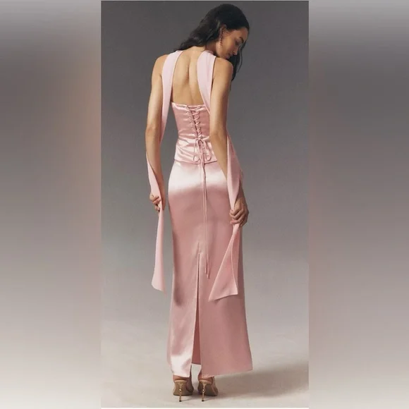 ANTHROPOLOGIE Mare Mare Mimi Satin Corset Dress - Picture 6 of 6